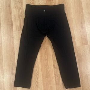 lululemon athletica Black Cropped Leggings With Pockets